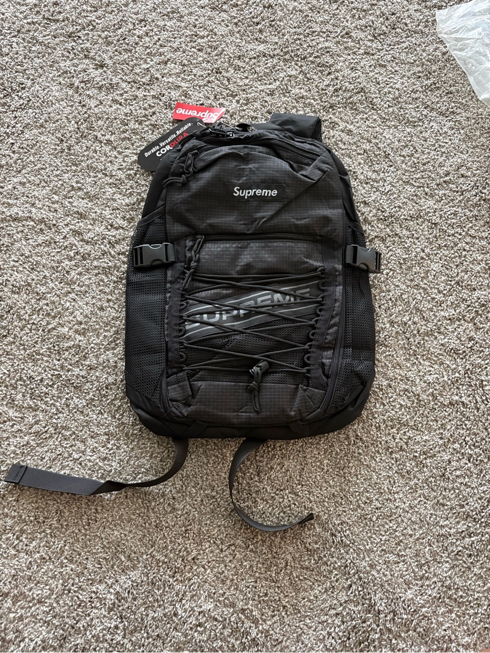 Supreme Black Tactical Backpack - Men's Everyday Bag